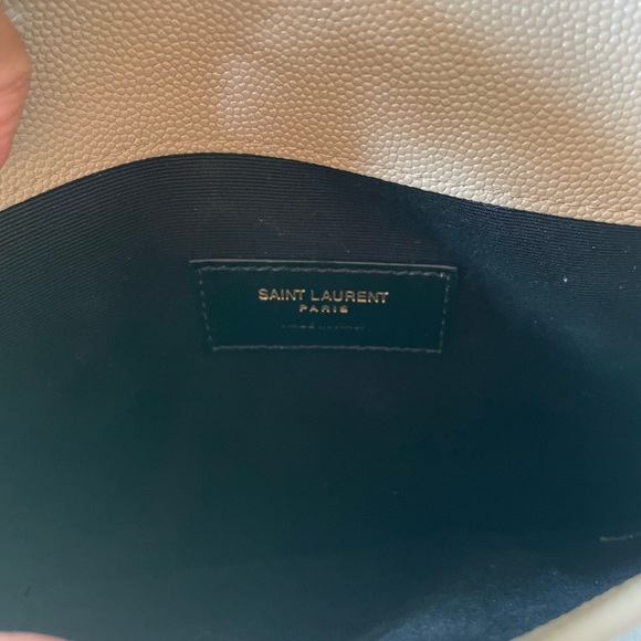 COPY - Saint Laurent Uptown YSL Pouch in Grained Leather NWT - Picture 10 of 10